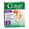 Curad Bandages Sheer Assorted Sizes - 80 Ea, 2 Pack