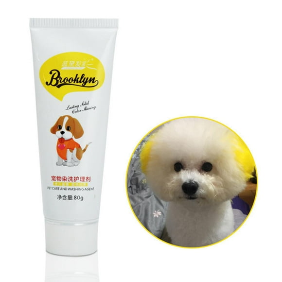 Tinte de pelo de perro perfecl crema dorado para mascotas