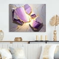 thumbnail image 2 of Designart Abstract Geode Violet I Canvas Wall Art, 2 of 5