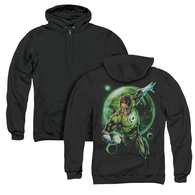 green lantern zip up hoodie