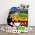 thumbnail image 5 of Humble Crew Primary Toy Storage Organizer with 12 Plastic Storage Bins, Natural/Primary, 5 of 6