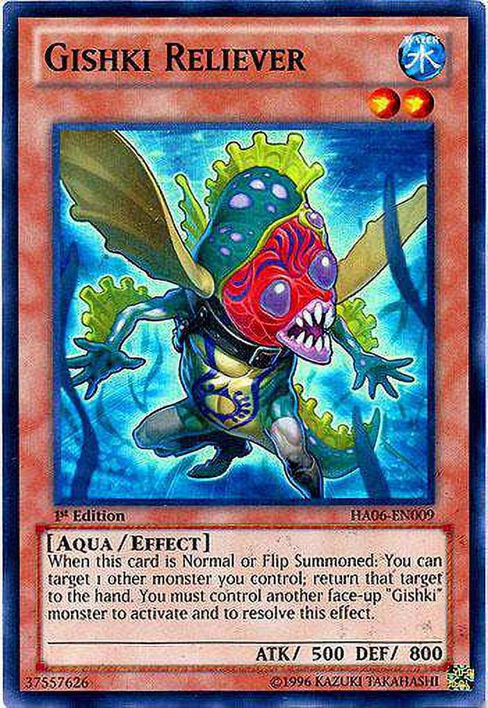 YuGiOh Hidden Arsenal 6: Omega XYZ Super Rare Gishki Reliever HA06-EN009