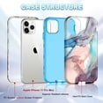 thumbnail image 2 of CASEFIV for iPhone 11 Pro Max Case, Marble Pattern Full Body Protective Phone Cover for Women Girls, 2 of 8