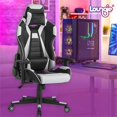 thumbnail image 2 of Posh Living Joi Faux Leather Game Chair Grey, 2 of 9