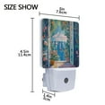 thumbnail image 3 of Yayeee LED Night Light for The Home Plug in With Light Sensors 2 Pack, Blue Sea, 3 of 5