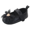 thumbnail image 2 of Dpytoraw Girl Baby Shoes Walkers Comfortable Fashion First Shoes Kid Butterfly-knot Baby Shoes Baby Walking Shoes Size Black US:4.5, 2 of 4
