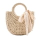 thumbnail image 1 of Bolso de playa de paja para mujer, tejido tipo bandolera, con asa superior, para verano, 1 of 5