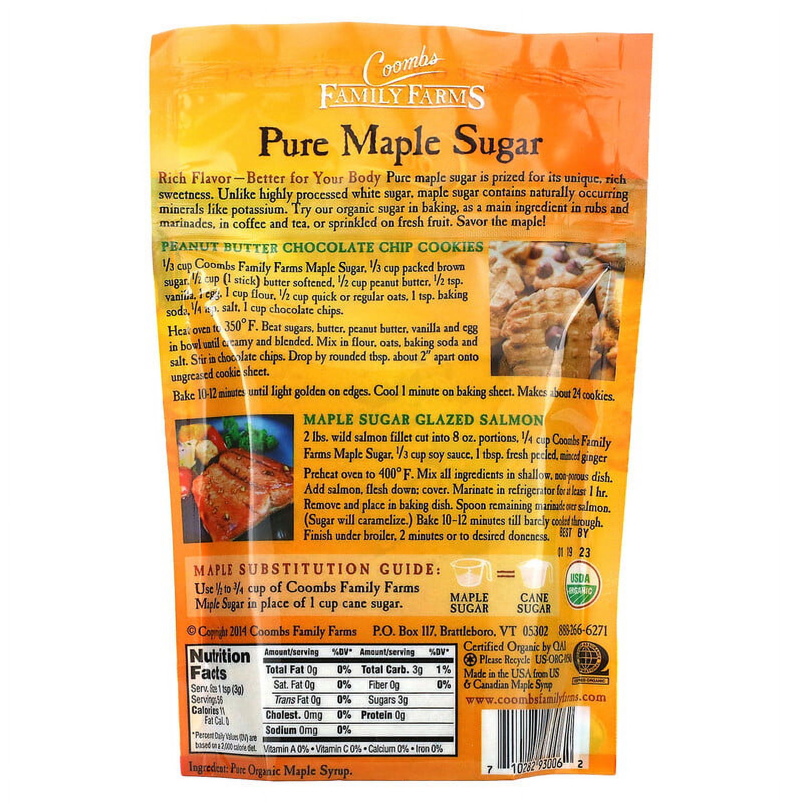 Coombs Family Farms, Organic Pure Maple Sugar, 6 oz Pack of 3