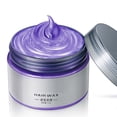 thumbnail image 1 of Hair Wax Color Dye Styling Mud Natural Hairstyle Pomade Washable Temporary Party Cosplay,Purple Hair Dye, 1 of 8