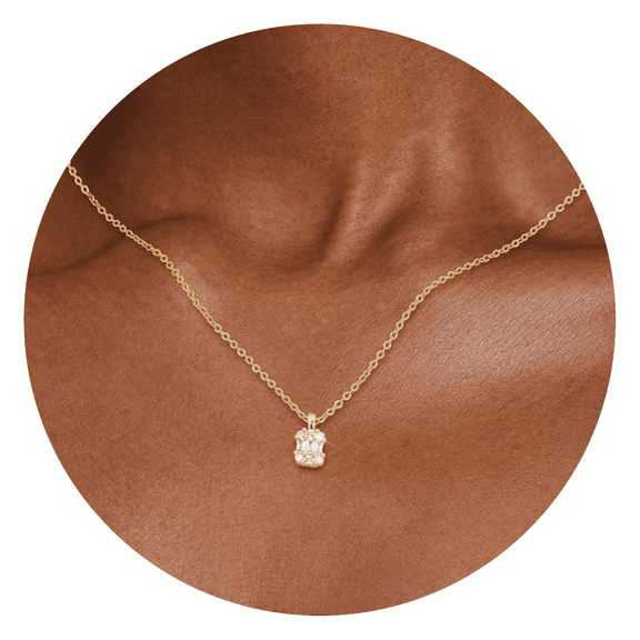 ELESMILO Pendant Necklace for Women, Dainty 14k Gold Plated Chain Choker Necklaces Aesthetic Simple Necklace Jewelry Gifts for Women
