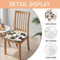 thumbnail image 2 of Cute Cat Seat Covers for Dining Room Chairs Set Of 4,Stretch Printed Washable Chair Seat Cover with Elastic Ties and Button,Removable Waterproof Couch Cushion Covers, 2 of 6