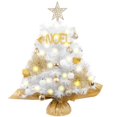 thumbnail image 1 of Árbol de Navidad XmasExp Mini blanco con luz de PVC de 50 cm, 1 of 7