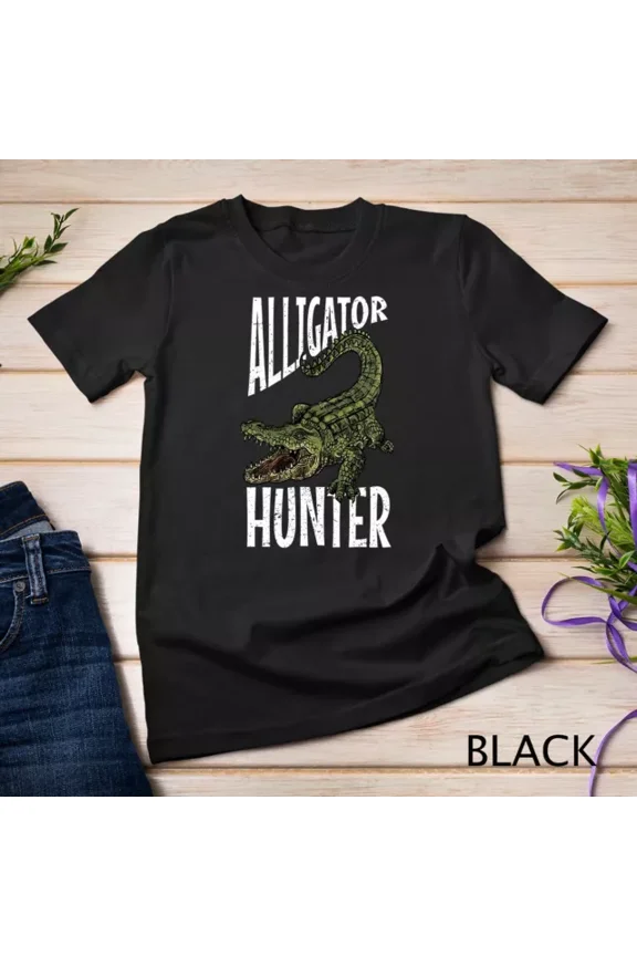 Vintage Tee Hot trending Alligator Hunter Crocodile Cute Gator Catchers Unisex T-Shirt - Birthday Gifts