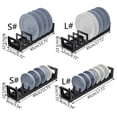 thumbnail image 3 of Adjustable Buckle Bowl Dish Storage Rack Aluminum Draining Dishwashing Filter for Home Kitchen Countertop Drawer, 3 of 16