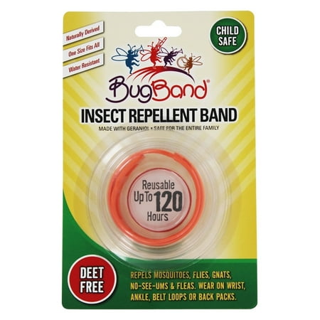 - Bug Band - Deet Free Insect Repellent Band Orange - 1 Band(s)