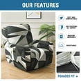 thumbnail image 3 of Recliner Slipcovers 4-Pieces Recliner Covers Recliner Couch Covers Recliner Chair Cover Non Slip Reclining Slipcovers with Storage Pockets Furniture Protector for Living Room, 3 of 8