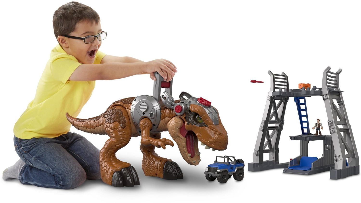 Dinosaure Jurassic Rex Monde Jurassique Imaginext de Fisher-Price