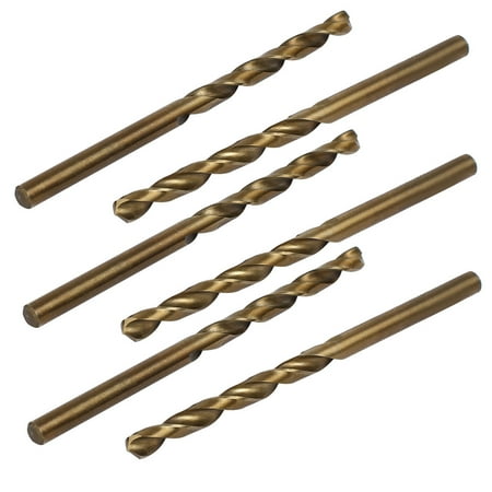 

4.2mm Drilling Dia HSS Cobalt Metric Spiral Twist Drill Bit Rotary Tool 6pcs