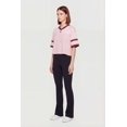 thumbnail image 3 of Women's Varsity Stripe Detail Short Sleeve Jersey Top, 3 of 4
