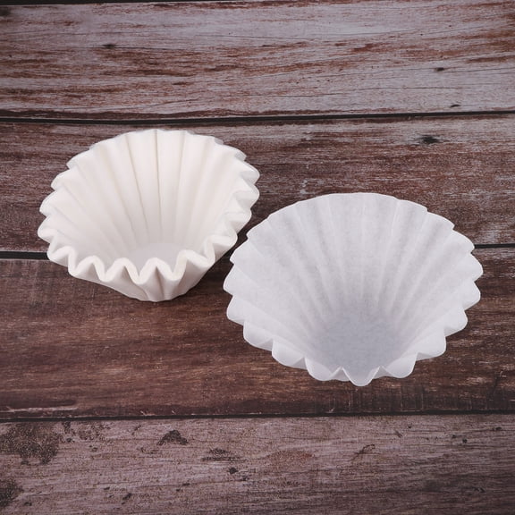MERRYHAPY 50PCS Disposable Coffee Filter Cone in White for Coffee Lovers on Coffee Machine