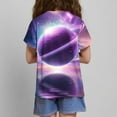 thumbnail image 6 of Piuwrlz T-Shirts Tops for Kids Girls Short Sweatshirt Sleeve Purple Size 3 Years, 6 of 8