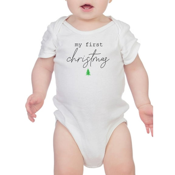 My First Christmas. Bodysuit Infant -Smartprints Designs, 12 Months