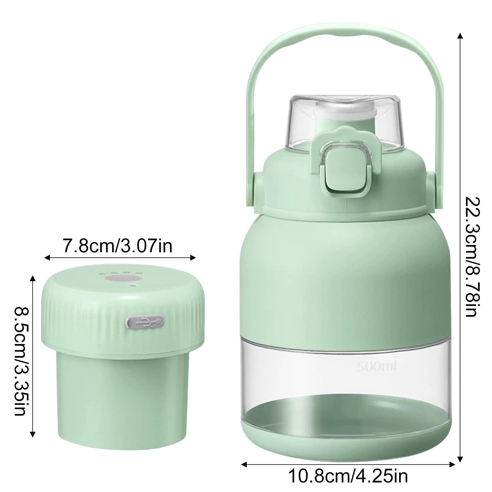 Portable Blenders Personal Blenders For Shakes And Smoothies, Rechargeable USB With Free Cup And Lid,Small Blenders Cup For Kitchen Travel Gym
