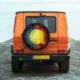 thumbnail image 4 of Haiem Spare Tire Cover , Wheel Cover with Tennis Ball In Fire And Water printed, Camper Spare Tire Cover Fit for Jeep Wrangler Rv SUV Truck Travel Trailer-14 inch, 4 of 8