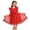 Dresses-A35Red, variant on Little Girl's Butterfly Tulle Dress Ruffle Sleeve Embroidered Hem Princess Frock for Spring Easter Party and Wedding Flower Girl