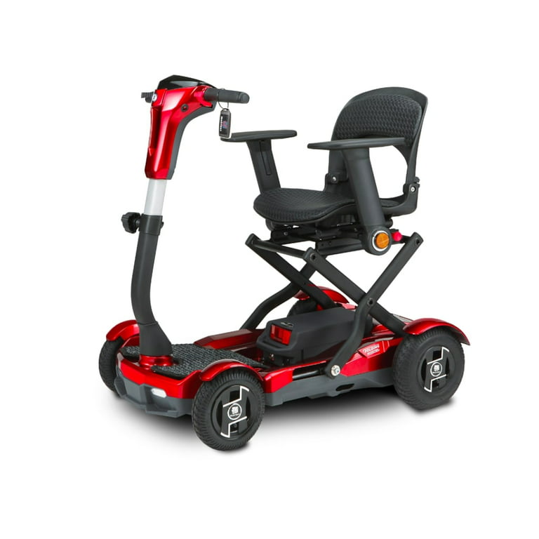 Ev Rider S26Af-Rm Teqno 4 Wheel Power Scooter Ruby Red