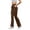 Brown, variant on SEMPAI Skinny Flare Pants for Womens Stretch High Waist Flared Leggings Seamless Gym Active Workout Yoga Pants with Pockets