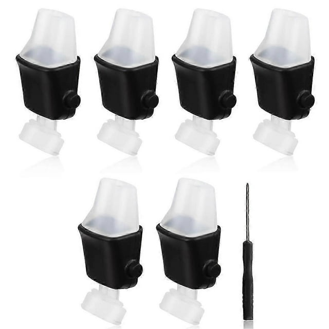 6pcs Replacement Spout for Contigo,Soft Lids Replacement Parts Silicone Mouthpiece for Contigo Aubre