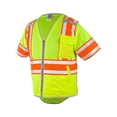 thumbnail image 2 of Kishigo Premium Brilliant Series® Ultimate Reflective Class 3 Vest in Lime XL | 1573-1574, 2 of 3