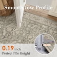 thumbnail image 4 of BERTHMEER 6'x9' Area Rug for Living Room Machine Washable Bedroom Rugs Distressed Vintage Oriental Traditional Print Brown Rug for Dining Room Farmhouse Nonsilp Carpet, Brown, 4 of 6