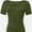 Army Green, variant on Womens Summer Short Sleeve T Shirts Slim Fit One Piece Cutout Scoop Neck Going Out Date Night Tops