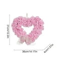thumbnail image 3 of Valentine's Day Floral Wreath, Heart Shaped Red Rose Garland, Wedding and Engagement Door Decoration for Special Occasions and Parties, 3 of 6