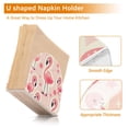 thumbnail image 4 of Flamingo and Flowers Pink Napkin Holder for Table Clear Napkin Stand Paper Holder Acrylic Organizer Dispenser Napkins for Dinner Kitchen Restaurant Room, 4 of 8