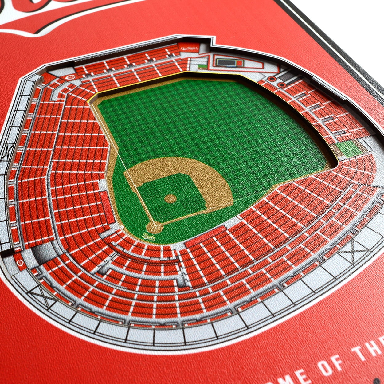 YouTheFan MLB Cincinnati Reds 8x32 Stadium View Banner