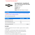 thumbnail image 2 of Front Brake Pad Set - Compatible with 2003 - 2009 Mercedes-Benz E320 Sedan 2004 2005 2006 2007 2008, 2 of 2