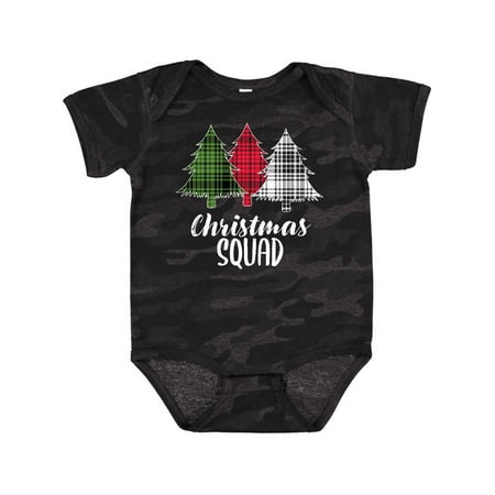 

Inktastic Christmas Squad with Plaid Trees Boys or Girls Baby Bodysuit