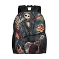 thumbnail image 1 of Goofa The Nightmare Before Christmas Pattern Large Capacity Backpack – Padded Laptop Compartment, Ergonomic Design for School, Work, Travel, and Outdoor Activities, 1 of 8
