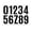 A Black, variant on Number Stickers, Black Waterproof Hot Stamping Self Adhesive, 1 Sheet 0-9 Complete Digits for Mailbox House Address Car Window Door Decals Outdoor Indoor Long Lasting Marking Use