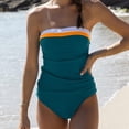thumbnail image 4 of WILLBEST Conjunto de Bikini Con Estampado Floral Colorido Para Mujer, Traje de Baño Sexy Con Top Triangular y Braguita de Cintura Alta., 4 of 8