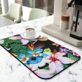 thumbnail image 2 of Washable Rubber Colorful Floral Dish Drying Mats for Kitchen Counter Home Large Coffee Bar Pad Accessories and Decor for Utensils Stemware 19.5''x12'', 2 of 4