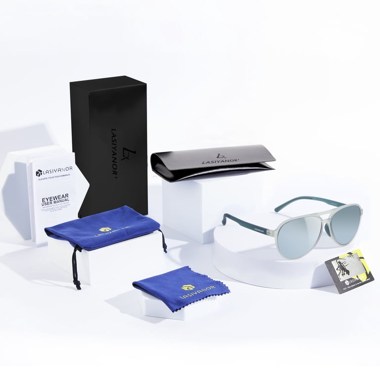 Lasiyanor Polarised UV400 Sunglasses, Lightweight Retro TR  display picture 1