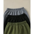 thumbnail image 6 of Toddler Boys Clothes Boys Pants Toddler Kids Boys Sweatpants 3 Pack Elastic Waist Joggers Athletic Pants 3T 4T 5T Size 6 7 Gray Black Green, 6 of 7