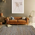 thumbnail image 1 of Ansley Hand-Woven Leather and Cotton Indoor Area Rug by Blue Nile Nills - 5' x 8', Fossil, 1 of 8