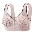 thumbnail image 2 of Lixiuxyad Full Coverage Bra For With Superior Support And Comfort All Day Wireless T Shirt Bra Seamless Underwear For Plus Bust,Bras for Women Pink 46, 2 of 4