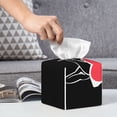 thumbnail image 6 of Lsque Animal Bulldog French Printed Tissue Box Cover Holder, Facial Paper Organizer Dispenser,Square with Bottom Belt, PVC Leather Decorative Organizer, 6 of 8