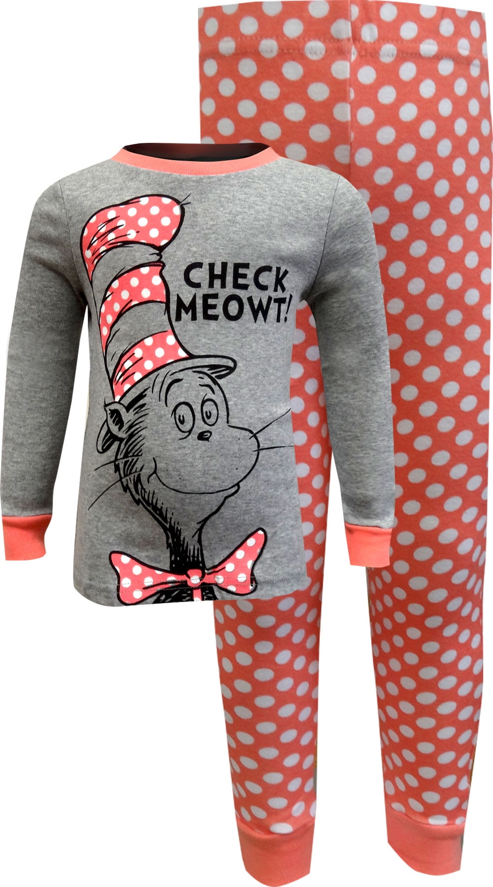 Dr. Seuss Cat in the Hat Check Meowt Girls Pajamas